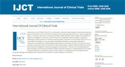 Desktop Screenshot of ijclinicaltrials.com